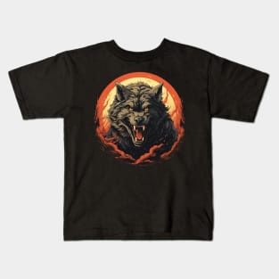 Full Moon Werewolf Kids T-Shirt